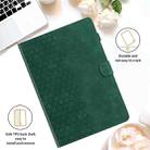 For Lenovo Tab M10 Gen 3rd Honeycomb Embossed Leather Smart Tablet Case(Green) - 2