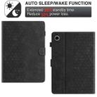 For Lenovo Tab M10 Plus Gen 3rd 2022 Honeycomb Embossed Leather Smart Tablet Case(Black) - 3