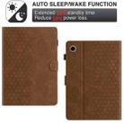 For Lenovo Tab M10 Plus X606F/ M10 FHD Honeycomb Embossed Leather Smart Tablet Case(Brown) - 3