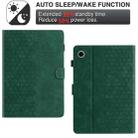 For Lenovo Tab M10 Plus X606F/ M10 FHD Honeycomb Embossed Leather Smart Tablet Case(Green) - 3