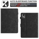 For Lenovo Tab M11 / Xiaoxin Pad 2024 Honeycomb Embossed Leather Smart Tablet Case(Black) - 3