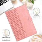 For Lenovo Tab P11 J606F Honeycomb Embossed Leather Smart Tablet Case(Pink) - 2