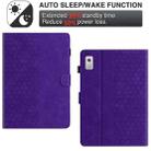 For Lenovo Tab P11 Gen 2 Honeycomb Embossed Leather Smart Tablet Case(Purple) - 3