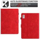 For Lenovo Tab P11 Gen 2 Honeycomb Embossed Leather Smart Tablet Case(Red) - 3