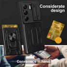 For Tecno Camon 40 Sliding Camshield TPU+PC Phone Case with Card Slot(Red) - 3