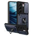For Tecno Camon 40 Pro 5G Sliding Camshield TPU+PC Phone Case with Card Slot(Grey) - 1