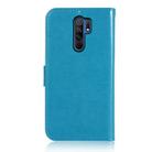 For Xiaomi Redmi 9 Wind Chime Owl Embossing Pattern Horizontal Flip Leather Case, with Holder & Card Slots & Wallet(Blue) - 3