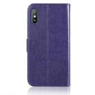 For Xiaomi Redmi 9A Wind Chime Owl Embossing Pattern Horizontal Flip Leather Case, with Holder & Card Slots & Wallet(Purple) - 3