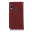 For Motorola Moto E 2020 Wind Chime Owl Embossing Pattern Horizontal Flip Leather Case, with Holder & Card Slots & Wallet(Brown) - 3