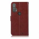For Motorola Moto Edge Plus Wind Chime Owl Embossing Pattern Horizontal Flip Leather Case, with Holder & Card Slots & Wallet(Brown) - 3