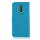 For OnePlus 8 Wind Chime Owl Embossing Pattern Horizontal Flip Leather Case, with Holder & Card Slots & Wallet(Blue) - 2