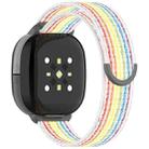 For Fitbit Ace LTE Nylon Loop Watch Band(Rainbow) - 2