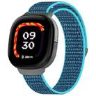 For Fitbit Ace LTE Nylon Loop Watch Band(Dark Blue) - 1