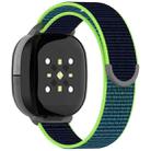 For Fitbit Ace LTE Nylon Loop Watch Band(Cyan Blue) - 2