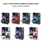 For Xiaomi Poco X7 Pro Sliding Camshield TPU+PC Phone Case with Card Slot(Red) - 2