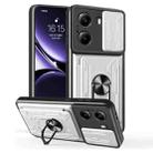 For Xiaomi Poco X7 Pro Sliding Camshield TPU+PC Phone Case with Card Slot(White) - 1
