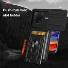 For Xiaomi Poco F7 Pro Sliding Camshield TPU+PC Phone Case with Card Slot(Red) - 2
