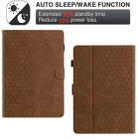 For Amazon Kindle Paperwhite 2021 Honeycomb Embossed Leather Smart Tablet Case(Brown) - 3