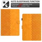 For Amazon Kindle Paperwhite 4 / 3 / 2 / 1 Honeycomb Embossed Leather Smart Tablet Case(Yellow) - 3