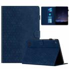 For Amazon Kindle Fire 7 2017 / 2019 Honeycomb Embossed Leather Smart Tablet Case(Blue) - 1