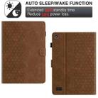 For Amazon Kindle Fire 7 2017 / 2019 Honeycomb Embossed Leather Smart Tablet Case(Brown) - 3