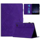 For Amazon Kindle Fire HD8 2017 / 2018 Honeycomb Embossed Leather Smart Tablet Case(Purple) - 1