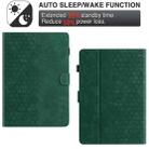 For Amazon Kindle Fire HD8 Plus 2022 Honeycomb Embossed Leather Smart Tablet Case(Green) - 3