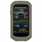 For Garmin Edge 1050 Half Pack Stopwatch Silicone Protective Case(Dark Green) - 1