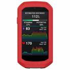 For Garmin Edge 1050 Half Pack Stopwatch Silicone Protective Case(Red) - 1