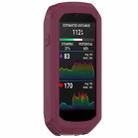 For Garmin Edge 1050 Half Pack Stopwatch Silicone Protective Case(Wine Red) - 2