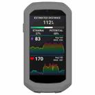 For Garmin Edge 1050 Half Pack Stopwatch Silicone Protective Case(Dark Grey) - 1