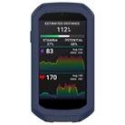 For Garmin Edge 1050 Half Pack Stopwatch Silicone Protective Case(Midnight Blue) - 1