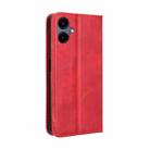 For Samsung Galaxy A06 5G Magnetic Buckle Retro Texture Leather Phone Case(Red) - 3