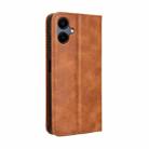 For Samsung Galaxy A06 5G Magnetic Buckle Retro Texture Leather Phone Case(Brown) - 3