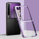 For Huawei Pura X 6D Electroplating PC Shockproof Phone Case(Purple) - 1