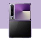 For Huawei Pura X 6D Electroplating PC Shockproof Phone Case(Purple) - 2