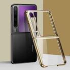 For Huawei Pura X 6D Electroplating PC Shockproof Phone Case(Gold) - 1