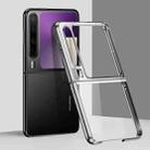 For Huawei Pura X 6D Electroplating PC Shockproof Phone Case(Silver) - 1