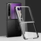 For Huawei Pura X 6D Electroplating PC Shockproof Phone Case(Black) - 1