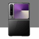 For Huawei Pura X 6D Electroplating PC Shockproof Phone Case(Black) - 2