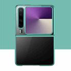 For Huawei Pura X 6D Electroplating PC Shockproof Phone Case(Green) - 2