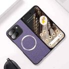 For Google Pixel 9 Pro Fold CD Magsafe Magnetic Cloth Texture Phone Case(Purple) - 1