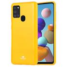 For Samsung Galaxy A21s GOOSPERY JELLY Full Coverage Soft Case(Yellow) - 1