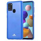 For Samsung Galaxy A21s GOOSPERY JELLY Full Coverage Soft Case(Blue) - 1