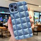 For iPhone 15 Pro Max 3D Grid TPU Phone Case(Baby Blue) - 1