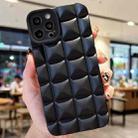 For iPhone 15 Pro Max 3D Grid TPU Phone Case(Black) - 1