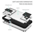For Samsung Galaxy A25 5G Stereoscopic Holder Sliding Camshield Phone Case(White) - 3