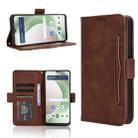 For BLU View 5 Skin Feel Calf Texture Card Slots Leather Phone Case(Brown) - 1