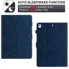 For Samsung Galaxy Tab A7 2020 T500 Honeycomb Embossed Leather Smart Tablet Case(Blue) - 3