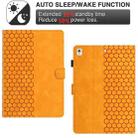 For Samsung Galaxy Tab S6 Lite P610 Honeycomb Embossed Leather Smart Tablet Case(Yellow) - 3